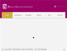 Tablet Screenshot of nuevorecreoindustrial.com